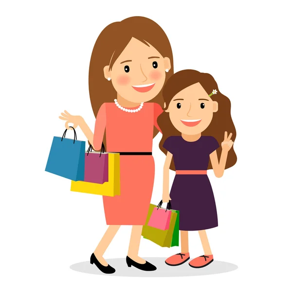 Mom and teenage daughter Stock Vectors, Royalty Free Mom and teenage ...