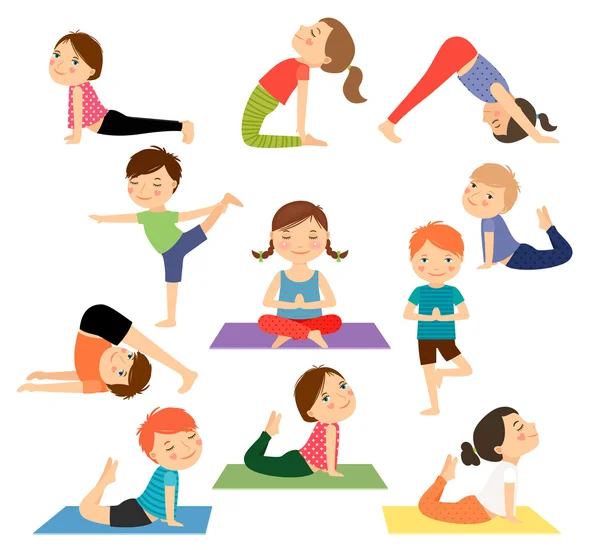 ᐈ Yoga Disegno Per Bambini Vettore Di Stock Illustrazione Yoga Per Bambini Scarica Su Depositphotos