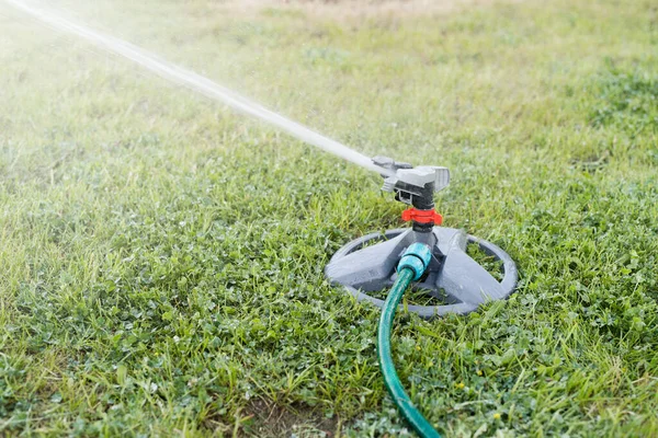 Bahçe çimi suyu bahçeyi sular