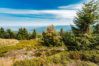 Karkonosze 'deki dağ manzaraları