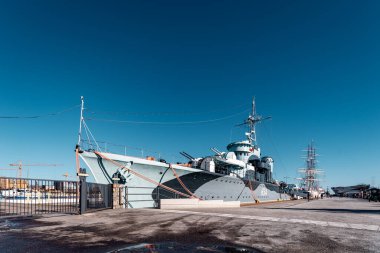 The destroyer ORP Byskawica in the port of Gdynia