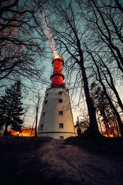 Lighthouse Rozewie Evening Time — Zdjęcie stockowe