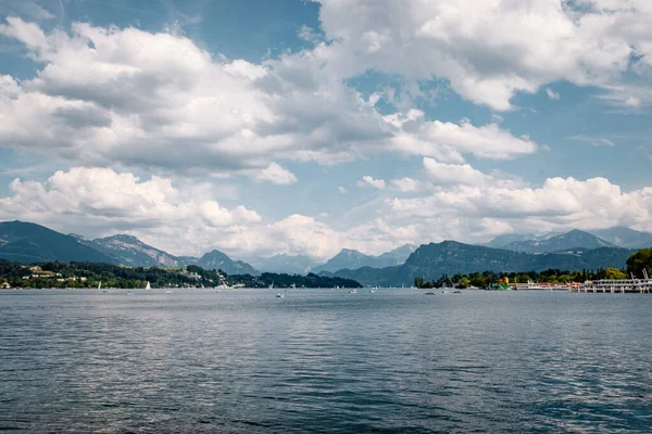 Panorama Verano Lucerna Suiza —  Fotos de Stock