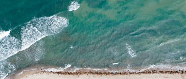 Rozewie 'deki Bahar Baltık Denizi İHA' nın manzarası