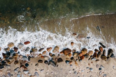 Rozewie 'deki Bahar Baltık Denizi İHA' nın manzarası