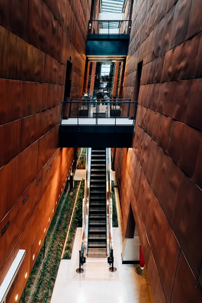 Gdask 'ta modern bir kamu binası. Dayanışma Merkezi