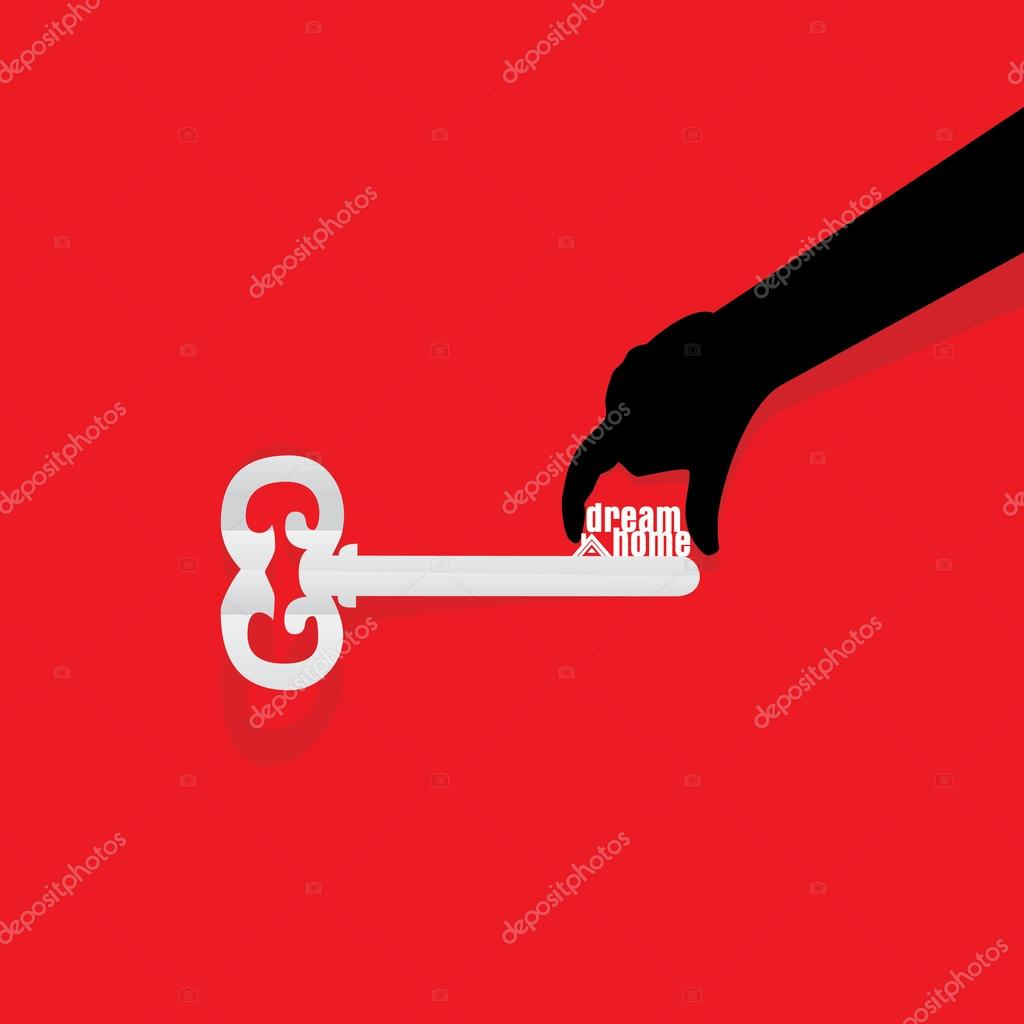 Dream home key in hand concept