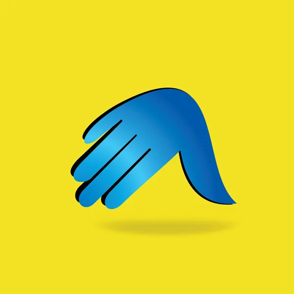 Hands team work icon vector — Stock Vector