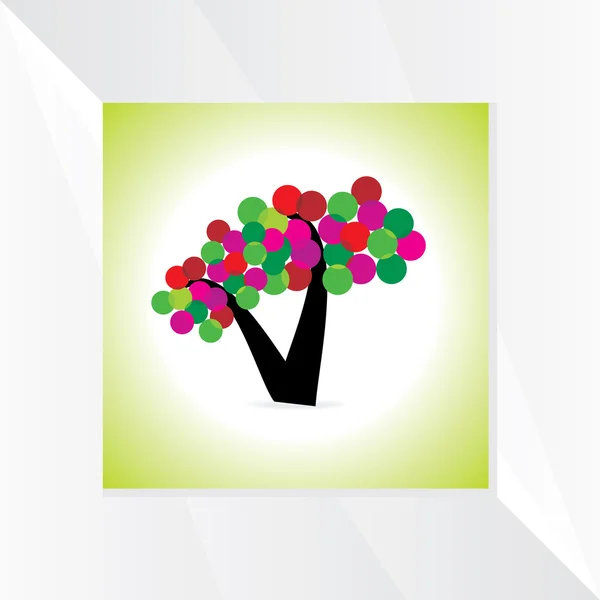 Árbol creativo — Vector de stock