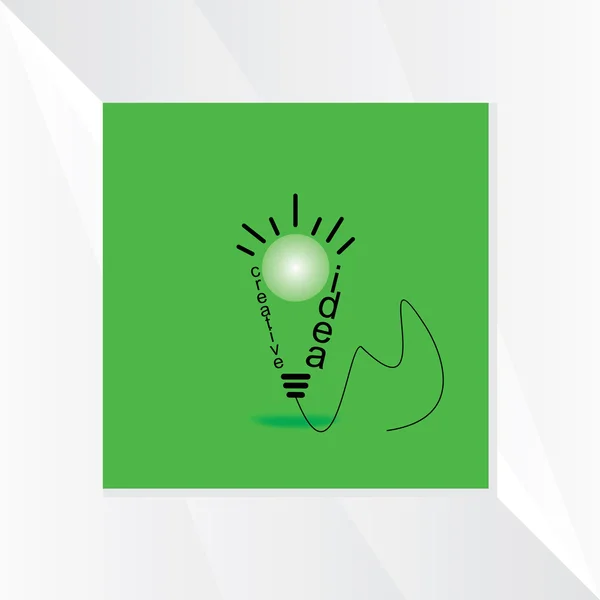 Bulb idea — Stock Vector