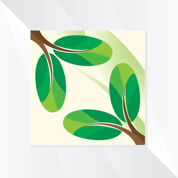 Creative green leaf — Stock Vector