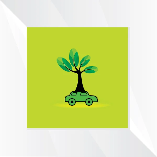 Drzewo z samochodu — Wektor stockowy