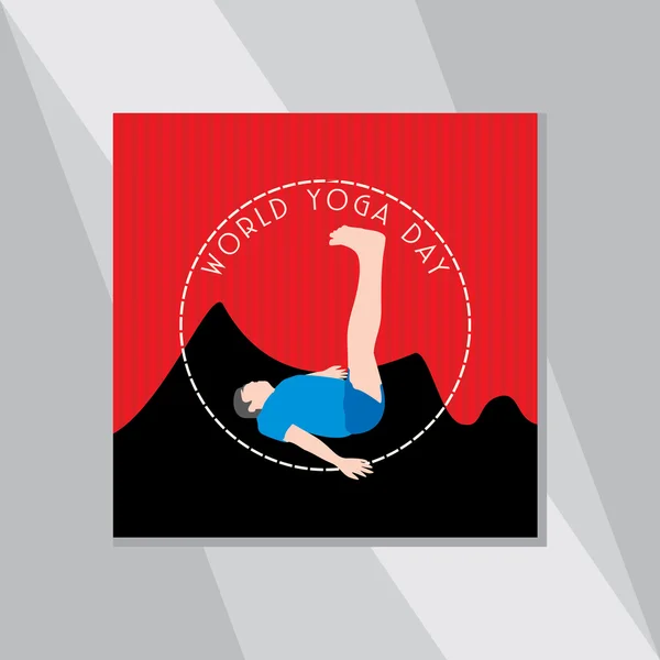 Concetto yoga — Vettoriale Stock