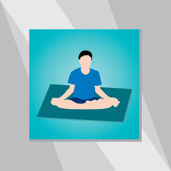 Yoga kavramı — Stok Vektör