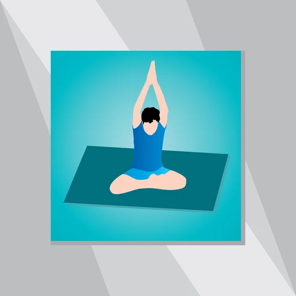 Concepto de yoga — Vector de stock