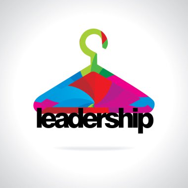 konsepti ile renkli soyut askı