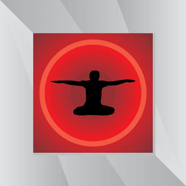 Concept de yoga — Image vectorielle