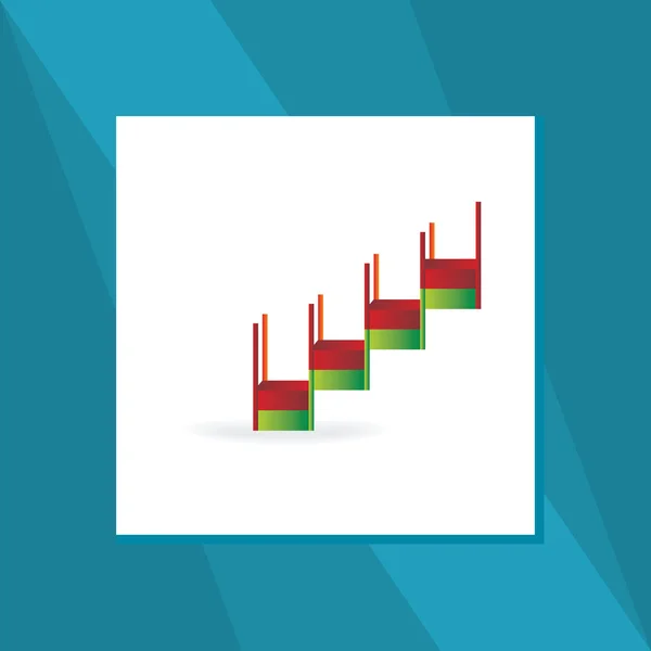 階段の概念 — ストックベクタ