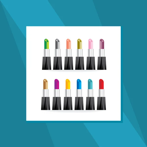 Concepto de lápiz labial — Vector de stock