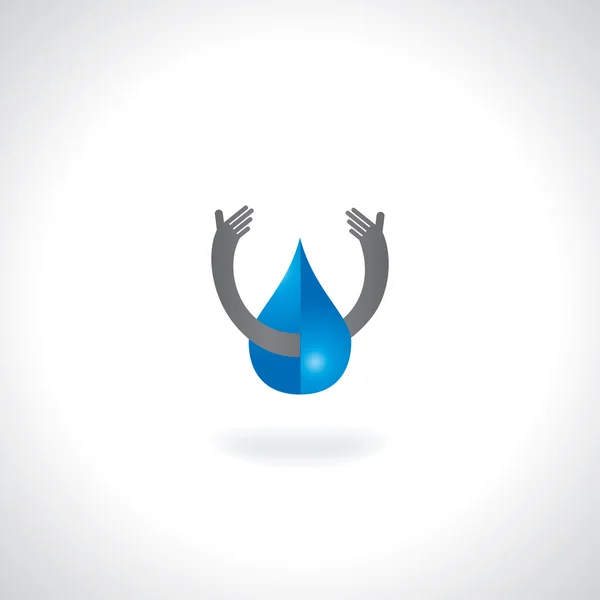 Економити воду — стоковий вектор