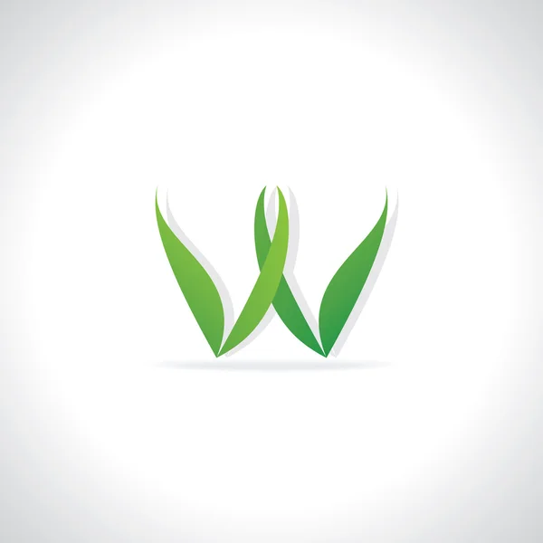 Concepto de logotipo verde — Vector de stock