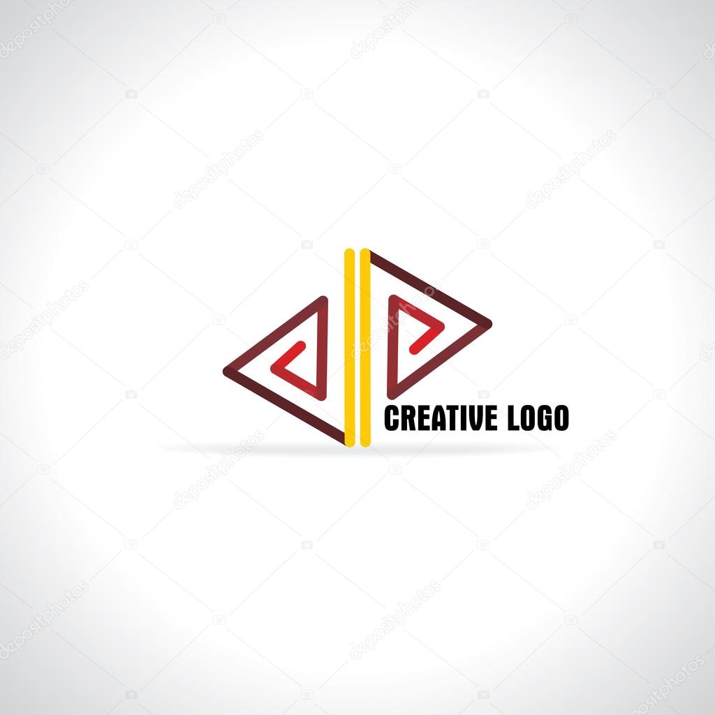 Creative A concept blue green logo