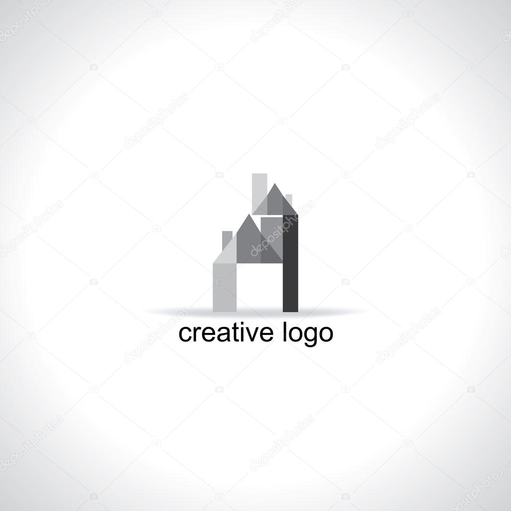 Creative house icon concept vector illustration