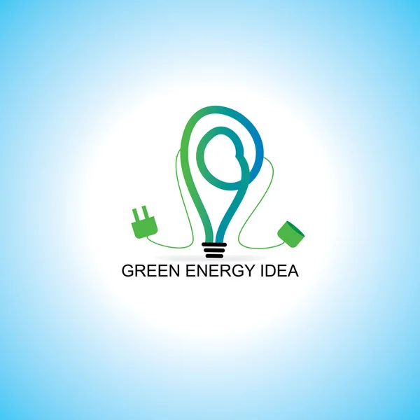 Green bio energy concept — Stock Vector