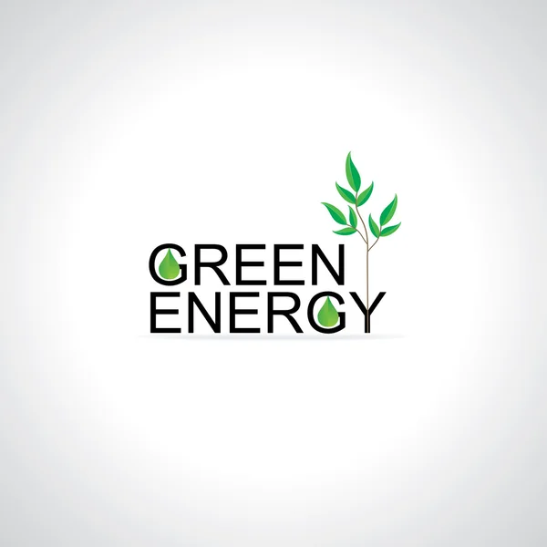 Concepto de energía verde — Vector de stock