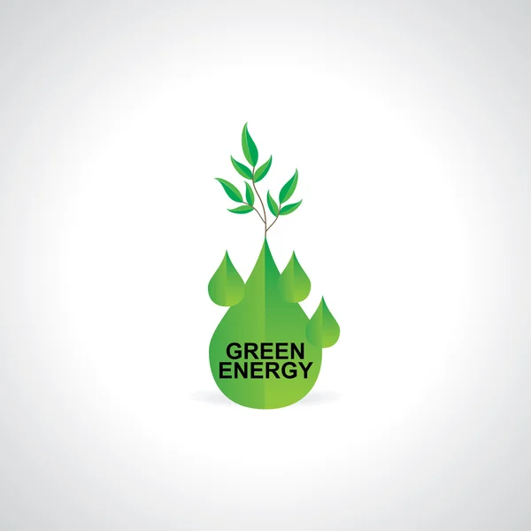 Yeşil enerji kavramı — Stok Vektör