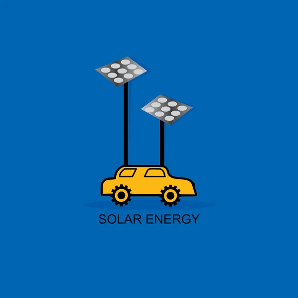 Koncepcja energii słonecznej — Wektor stockowy