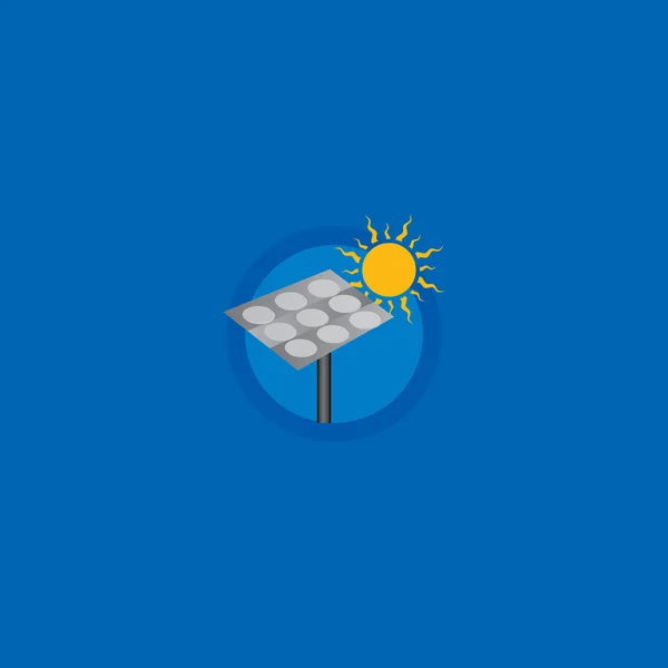 Énergie solaire — Image vectorielle