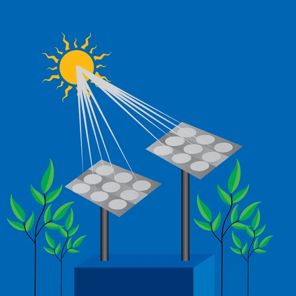 Energia słoneczna — Wektor stockowy