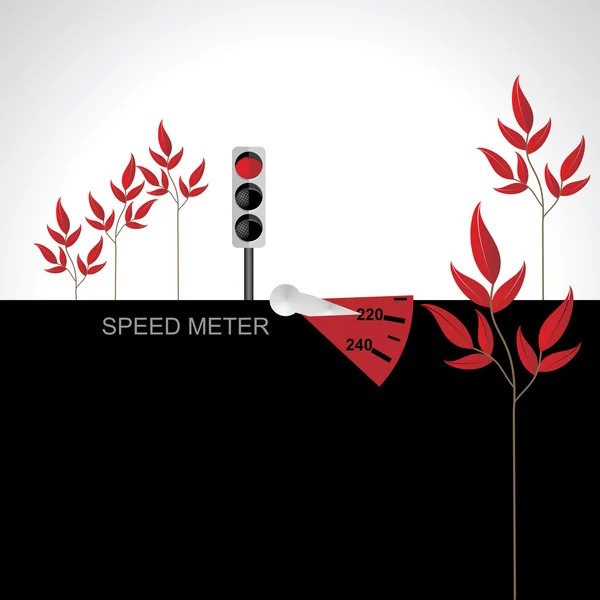 Speed mätaren koncept — Stock vektor