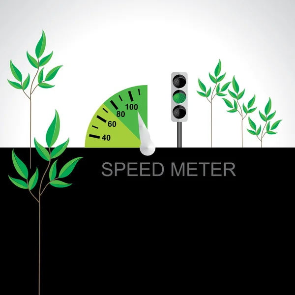 Geschwindigkeitsmessgerät-Konzept — Stockvektor