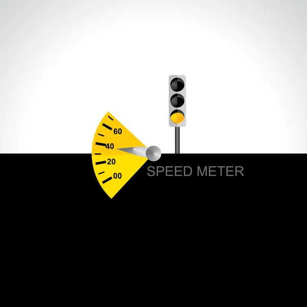 Geschwindigkeitsmessgerät-Konzept — Stockvektor
