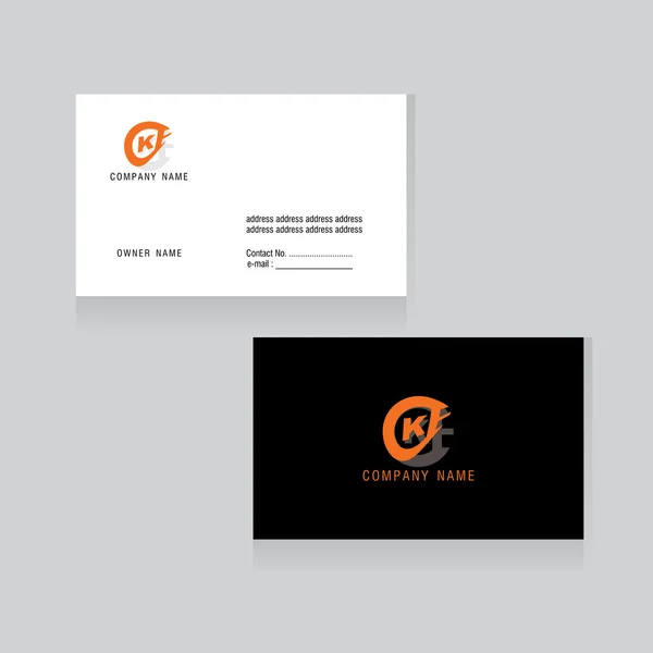 Business card concept — Stock Vector