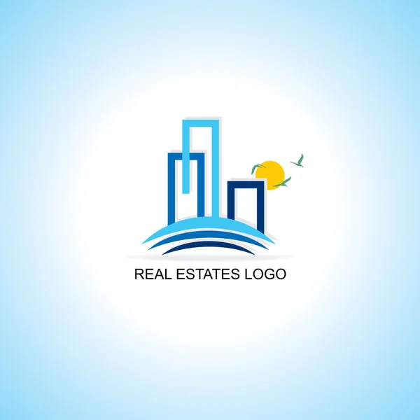 Real estate logo concept — Stock Vector