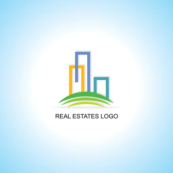 Concepto de logotipo inmobiliario — Vector de stock