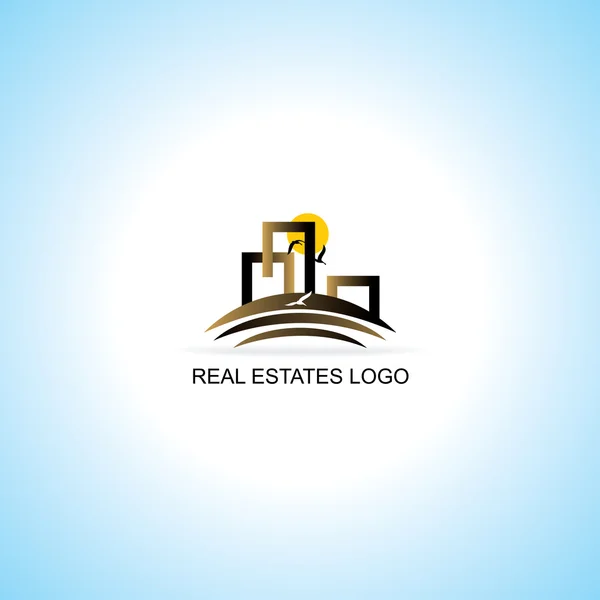 Концепція логотипу нерухомості — стоковий вектор