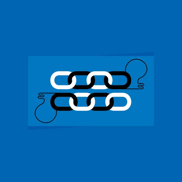 Concepto de conexión de cadena — Archivo Imágenes Vectoriales
