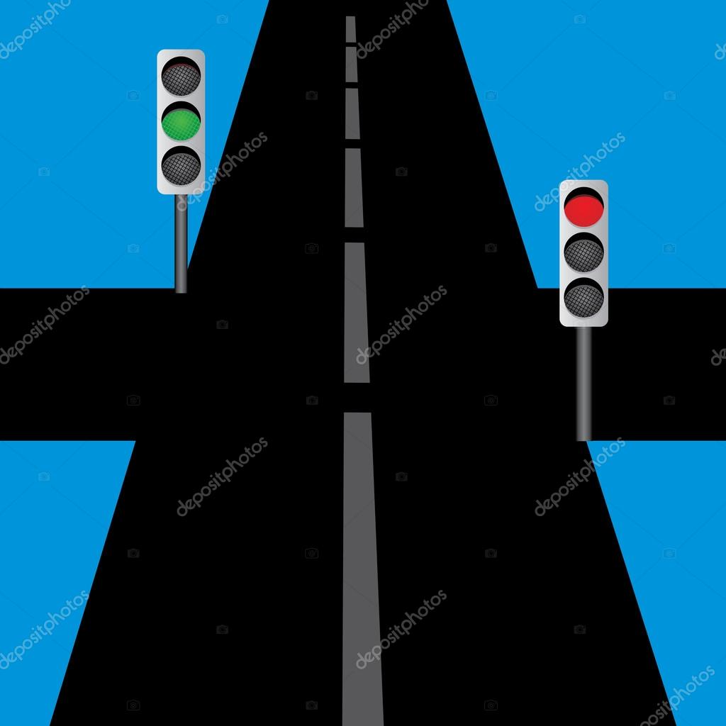 Creative traffic concept vector illustration