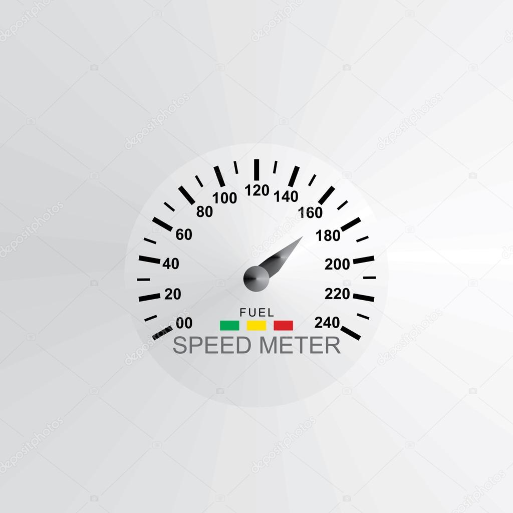Speed meter concept vector illustration