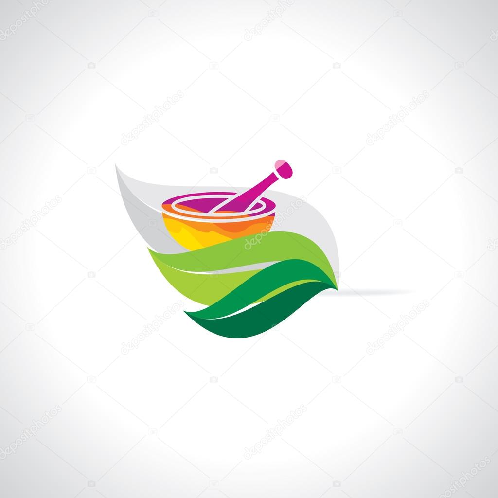 Mortar and pestle vector illustration