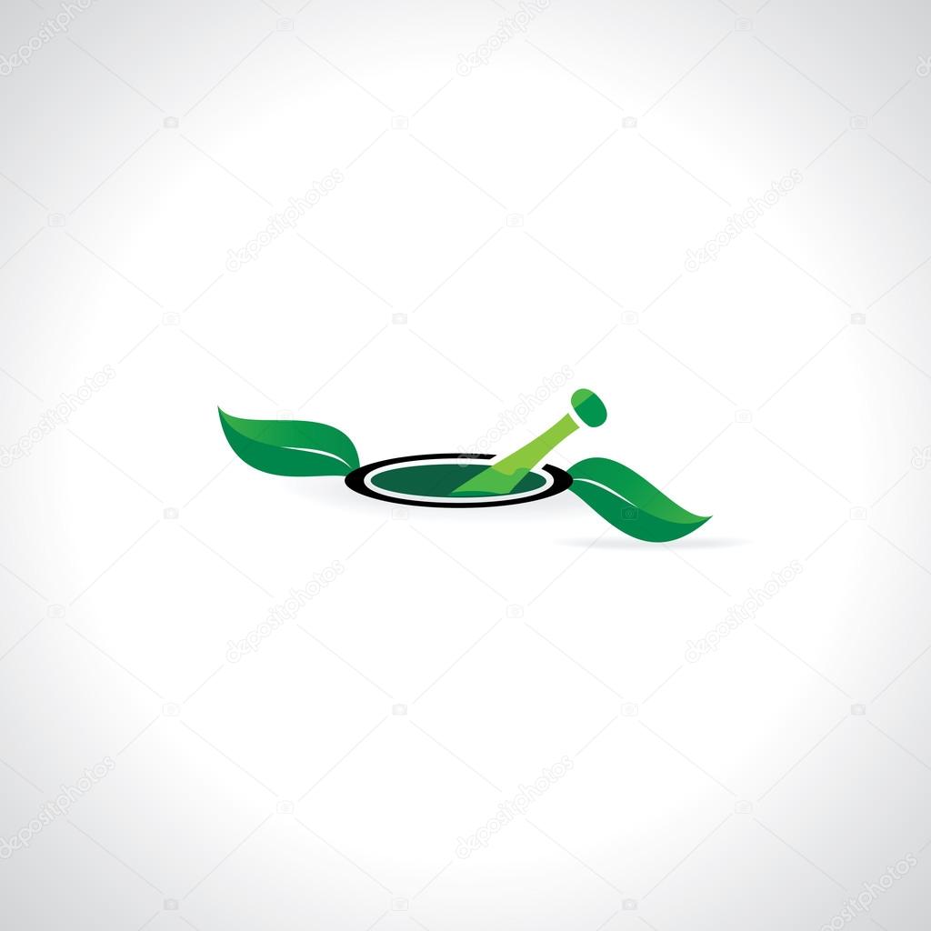 Mortar and pestle vector illustration