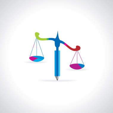 kalem ile oluşturulmuş ölçek