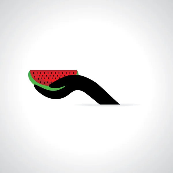 Watermelon icon — Stok Vektör