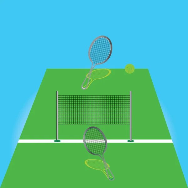 Tennis concept — Stok Vektör