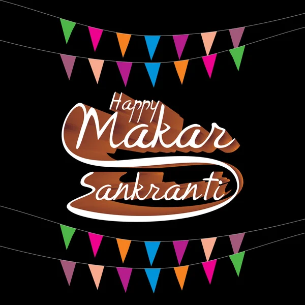 Festival de Makar sankranti — Vector de stock