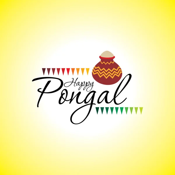 Pongal Festivali kavramı — Stok Vektör